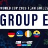 World Cup 2026 Group E betting preview & team guide