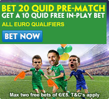 International football free bets: Bet £10 and get £10 in free bet