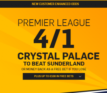 Betfair crystal palace free bet