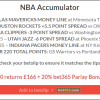 16/1 Sunday Night NBA Accumulator Wins!