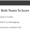 6/1 Both Teams to Score Treble lands on Tuesday!