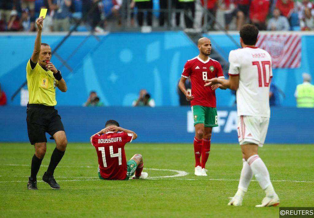 Cuneyt Cakir refereeing at the 2018 World Cup