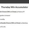 10/1 Win Accumulator lands on Thursday!