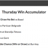 18/1 Win Accumulator lands on Thursday!