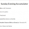 13/1 Evening Acca & 8/1 Overnight Treble land on Sunday!