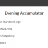 9/1 Evening Accumulator lands on Sunday Night!