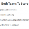 8/1 Both Teams to Score Accumulator lands on Sunday Night!