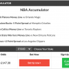 13/1 NBA Accumulator and Double land on Wednesday Night!