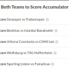 11/1 Both Teams to Score acca lands on Monday night!