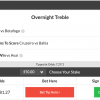 7/1 Overnight Treble lands on Sunday night!