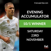 10/1 Evening Accumulator Lands - 2 Winners in 1 Day!