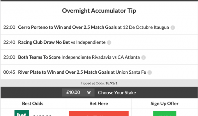 Football Acca Tips Early Bird Offer - Tipsters4U