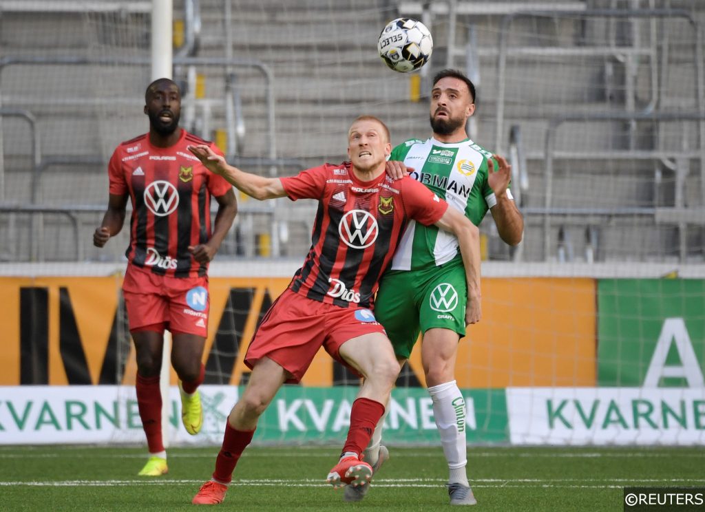 Simon Kroon Ostersund and Abdul Rahman Khalili Hammarby